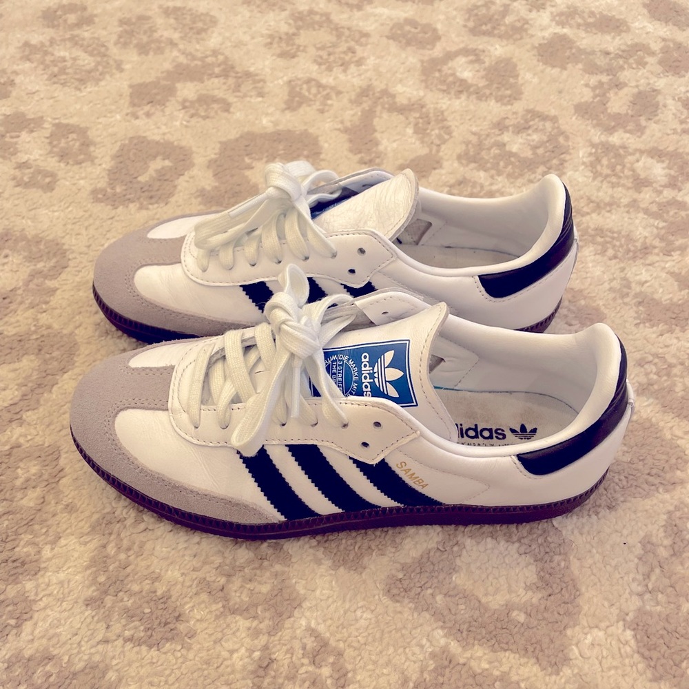 Adidas Samba OG white black. Womens 6.5/7